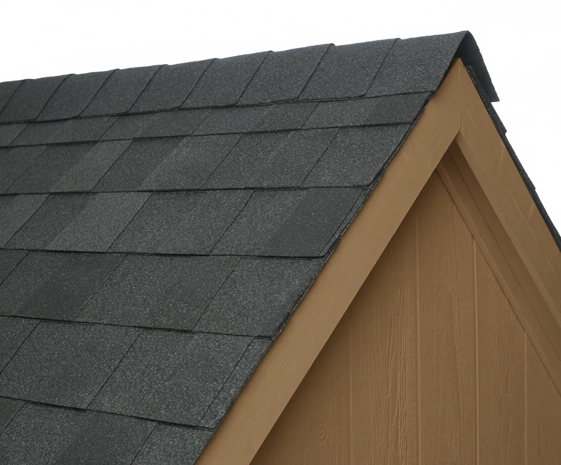Brown house with Charcoal roof using Pinnacle Pristine BLACK SHADOW