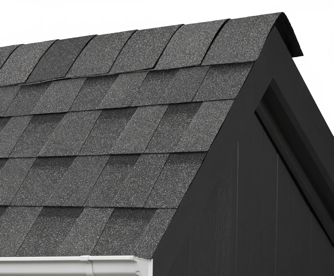 Dark Gray house with Charcoal roof using Pinnacle Pristine PEWTER