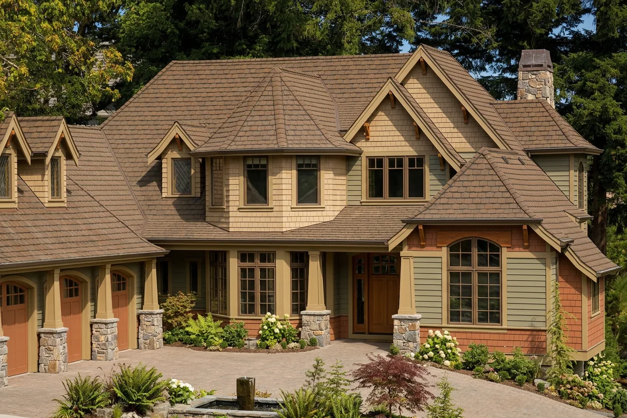 Florida home with Grand Manor Brownstone roof