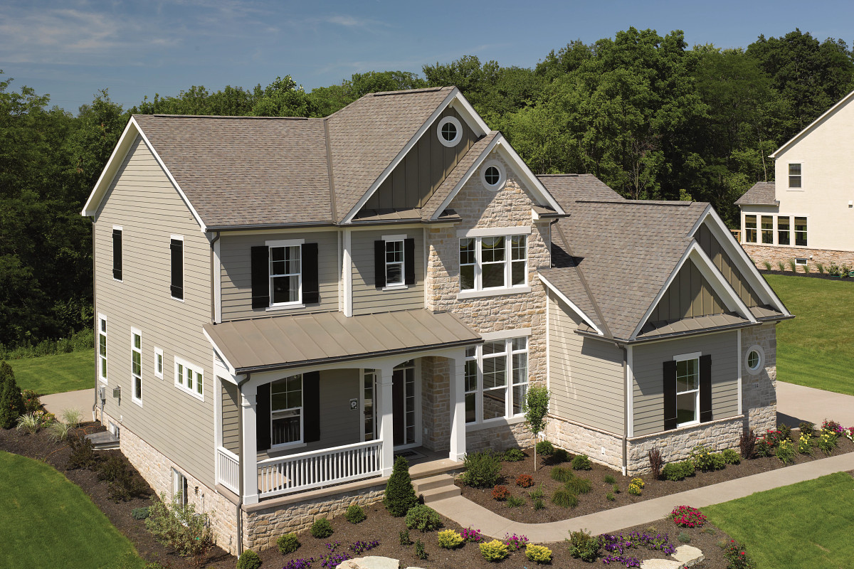 Home with CertainTeed Landmark Mojave Tan roof