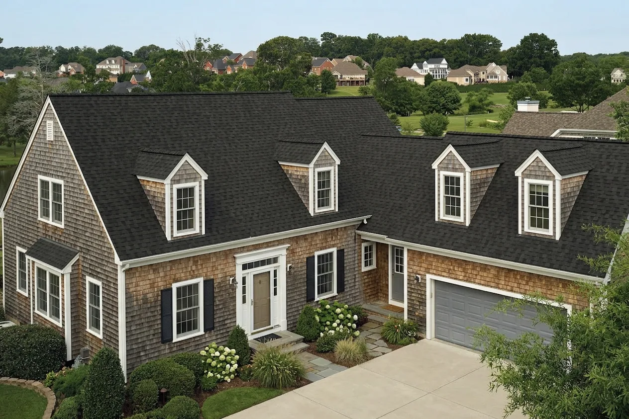 Florida home with Landmark Pro Max Def Black Walnut roof