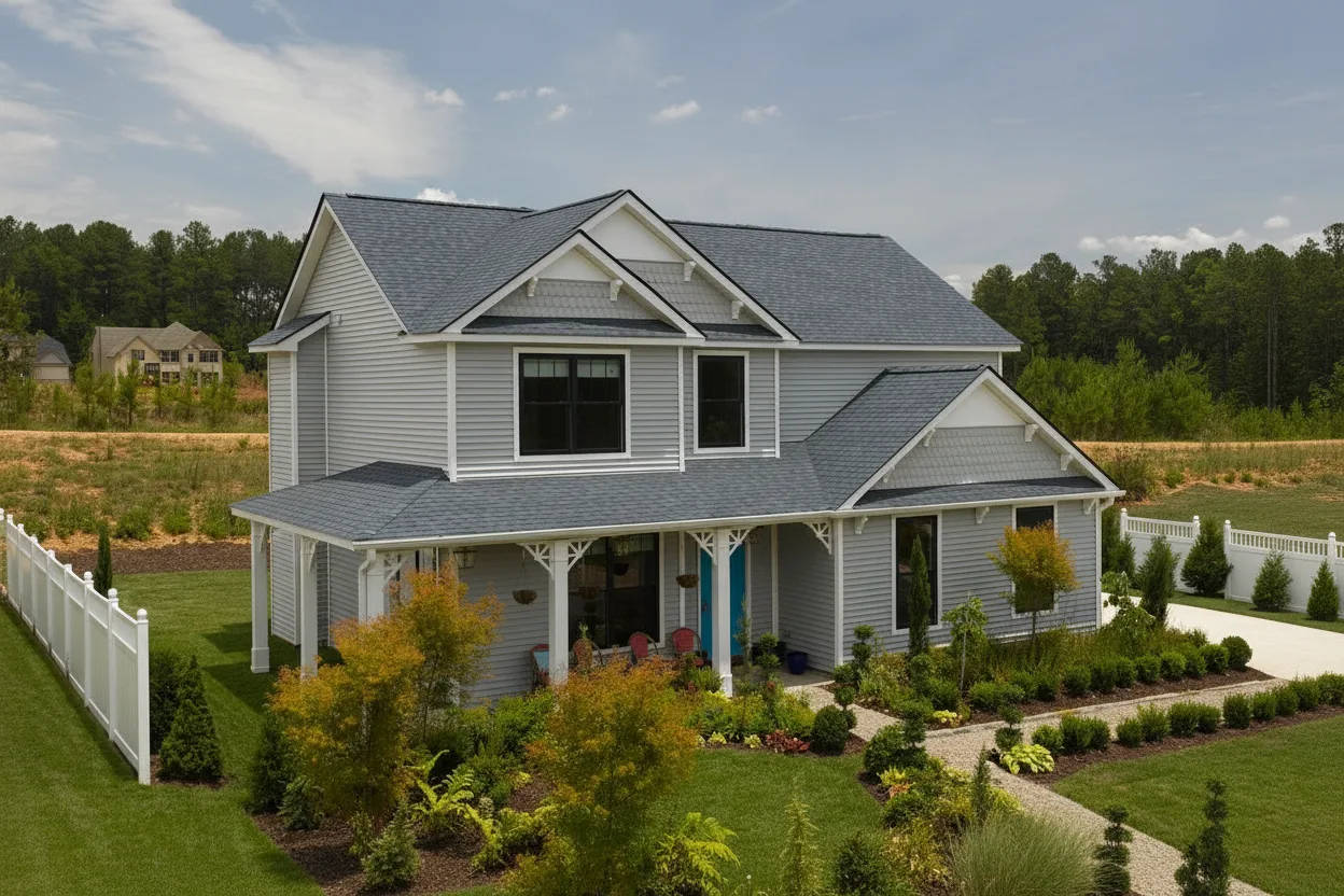 Florida home with Landmark Pro Max Def Coastal Blue roof