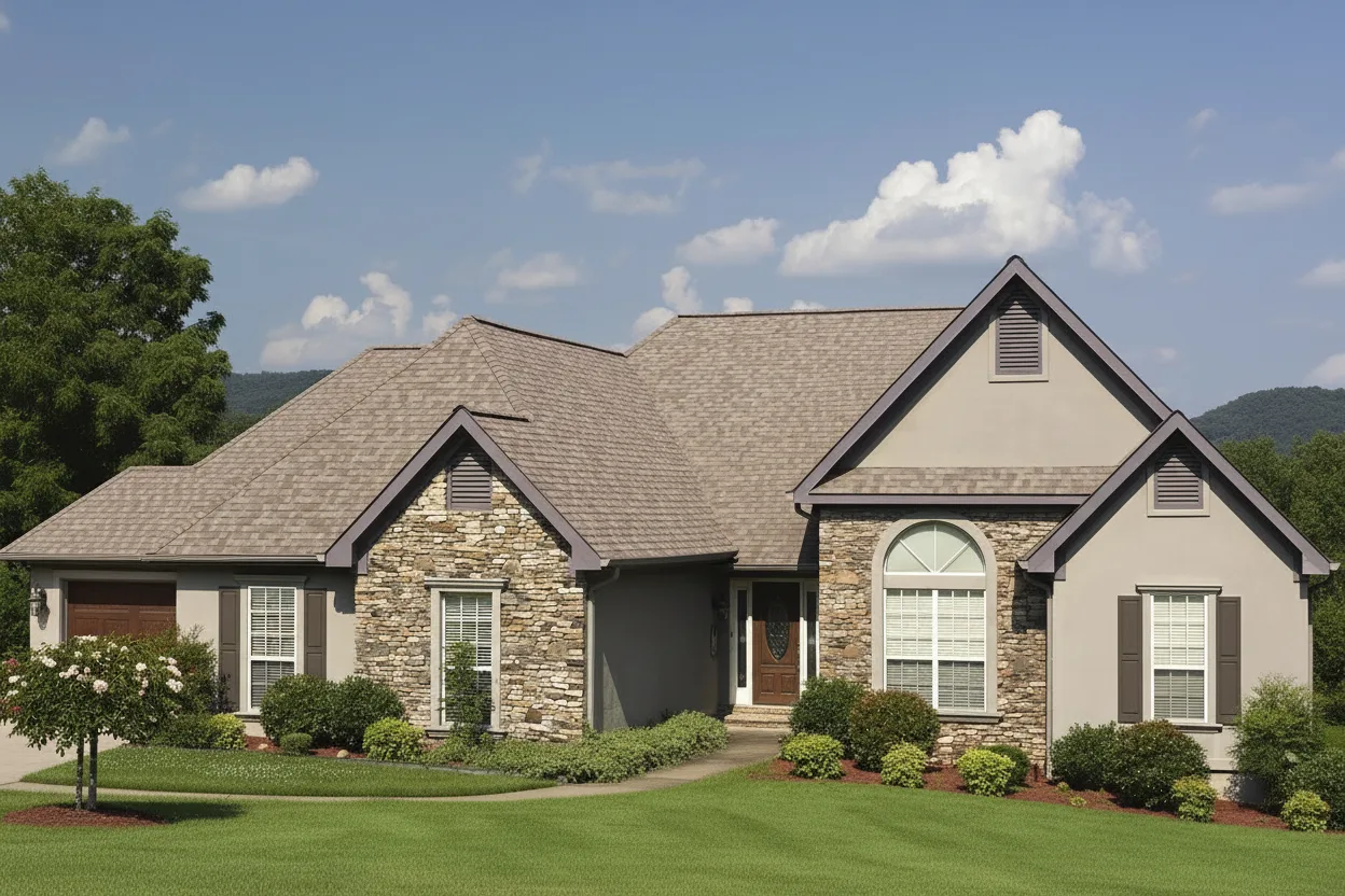 Florida home with Landmark Pro Max Def Mojave Tan roof