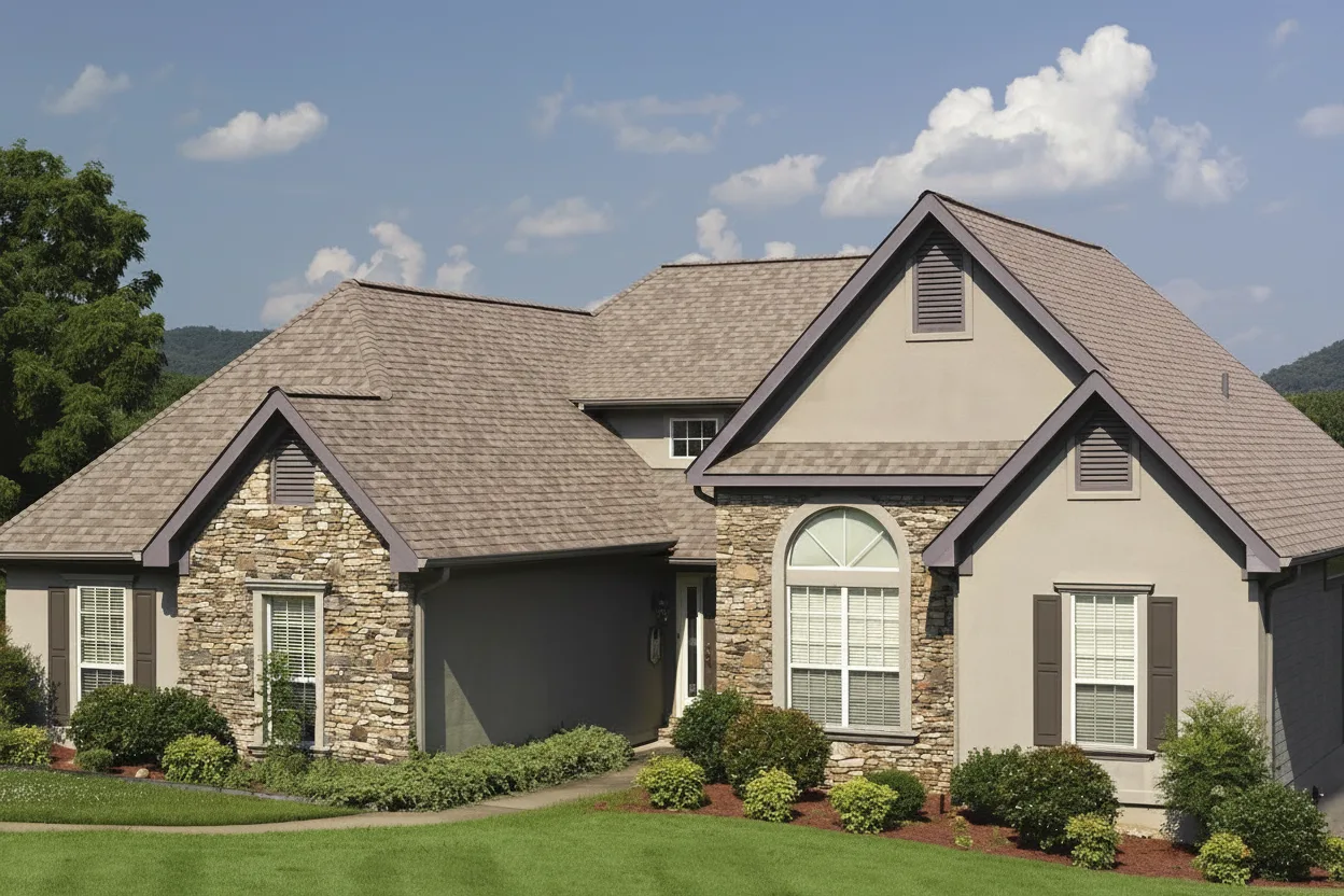 Florida home with Landmark Pro Max Def Mojave Tan roof