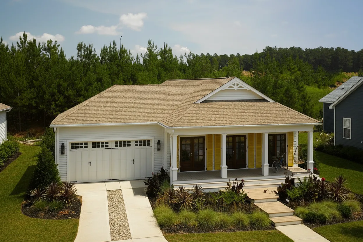 Florida home with Landmark Sunrise Cedar roof