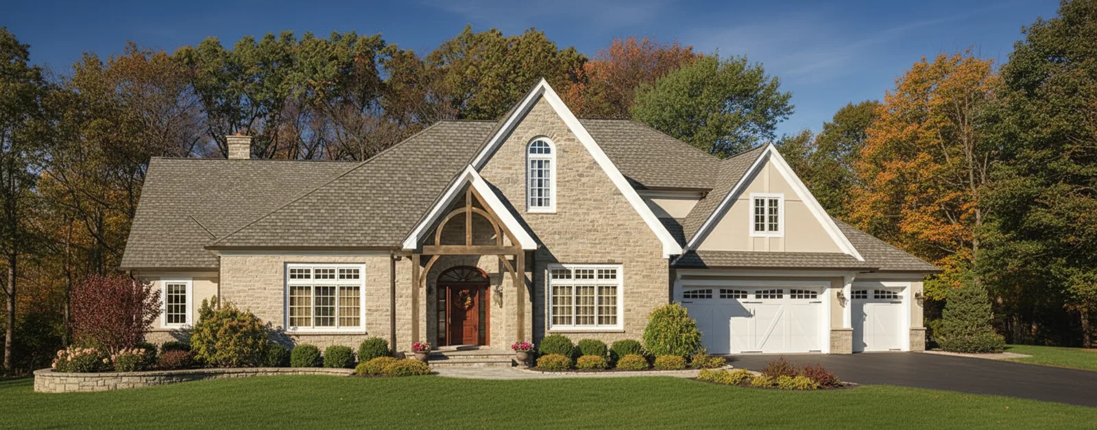 Florida home with Camelot II Weathered Timber roof