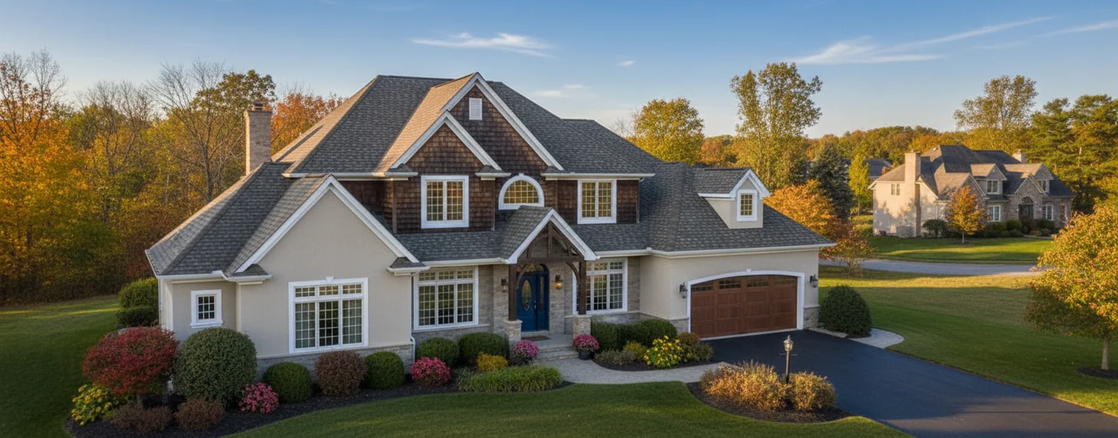 Florida home with Camelot II Weathered Timber roof
