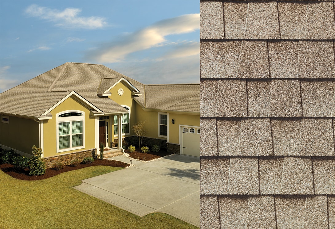 Home with GAF Timberline HDZ Golden Amber roof