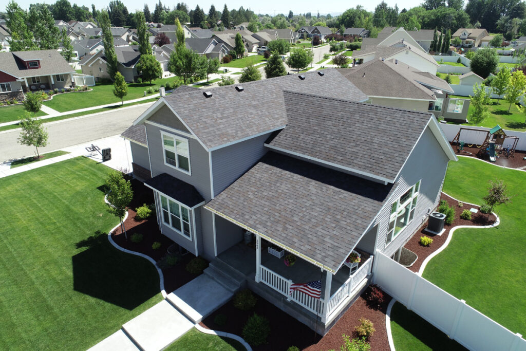 Home with Malarkey Vista AR Black Oak roof
